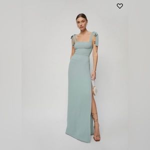 Reformation Westerly Dress with Bows/Tie Straps - wedding guest dress